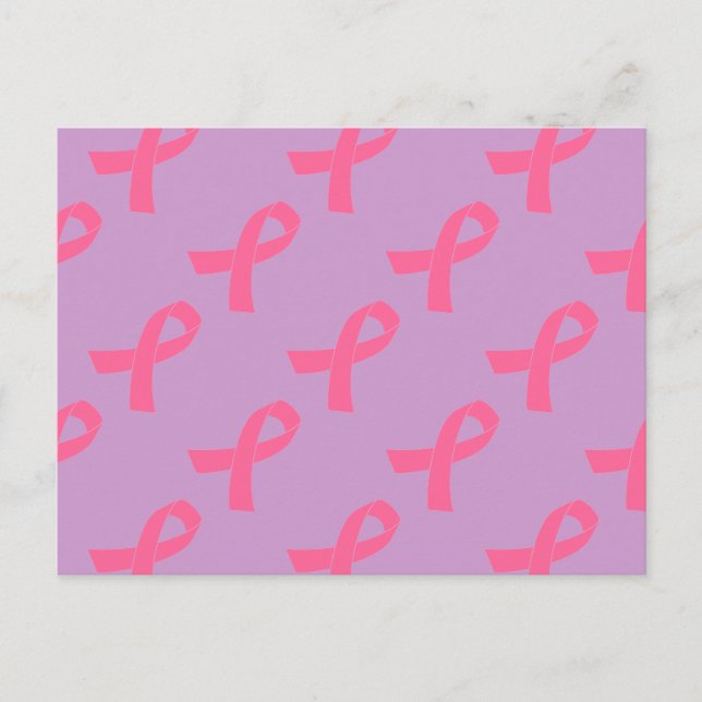 Rosa Krebsbewusstsein Postkarte (Vorderseite)