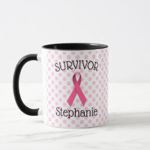Rosa Krebsüberlebung Ribbon-Tasse