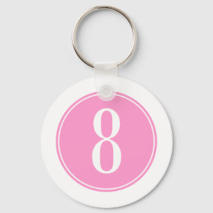 Rosa Kreis #8 Schlüsselanhänger