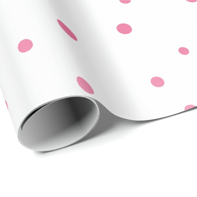 Rosa Kreise Geschenkpapier (Rolleneckpunkt)