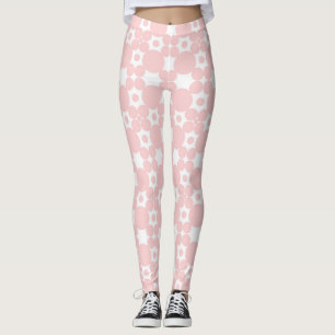 Rosa Kreismuster Leggings