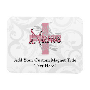 Rosa Kreuz/Wirbelsäule Magnet