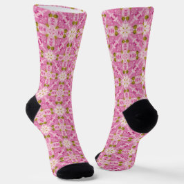 Rosa Kreuzsocken der Blume Socken