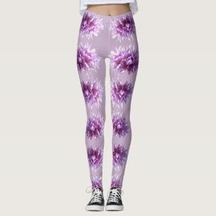 Rosa Krokus-Blume blühen Leggings