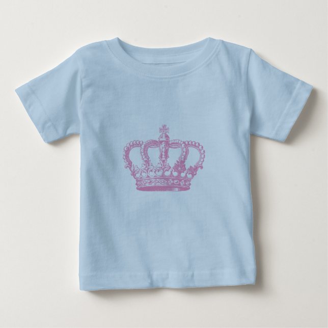 Rosa Krone Baby T-shirt (Vorderseite)
