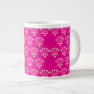 Rosa Krone - Hot Pink Jumbo-Tasse