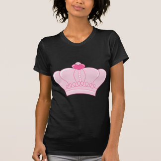 Rosa Krone mit Herzen T-Shirt