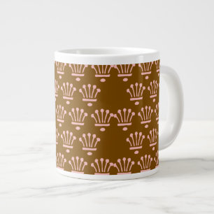 Rosa Kronen Braun Jumbo-Tasse