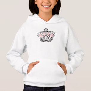 Rosa Kronen-Königin Royaler Glam Mädchen Ästhetik Hoodie