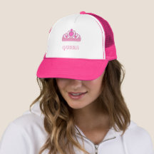 Rosa Kronenbild - Queen Text Printed White and Hot