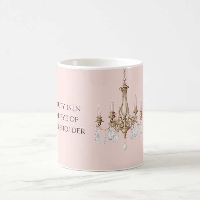 Rosa Kronleuchter Kerzen Kaffeetasse (Mittel)