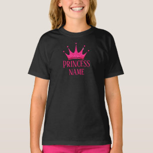 Rosa Kronprinzessin ... Name zum T - Shirt hinzufü