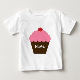 Rosa Kuchen-Liebe Baby T-shirt