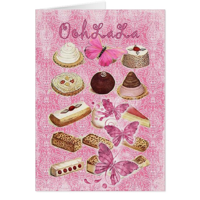 rosa Kuchenplätzchen französischen Gebäcks Paris (Vorne)