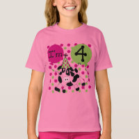 Rosa Kuh 4. Geburtstag - Hemden und Geschenke