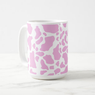 Rosa Kuh drucken Kaffeetasse