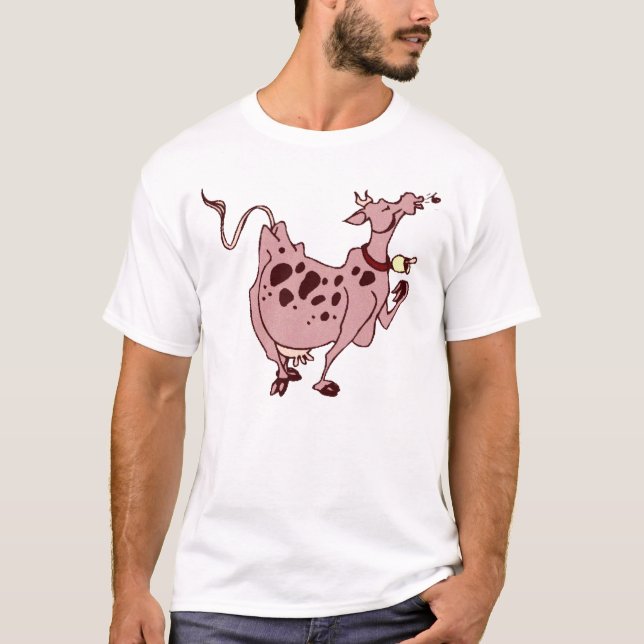 Rosa Kuh T-Shirt (Vorderseite)
