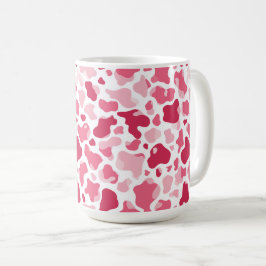 Rosa Kuhdruck-Tasse Kaffeetasse