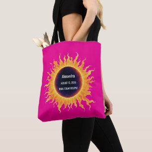 Rosa kühnes Wasserfarben-Totale Sonnenfinsternis 2