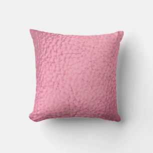 Rosa Kunstlederdesign Kissen