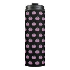  Rosa Kürbis und schwarz Thermosbecher