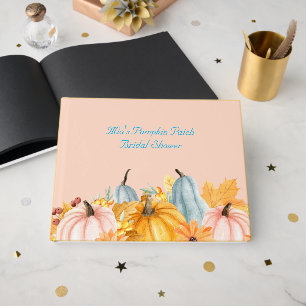 rosa Kürbisfeld Brautparty Hochzeit Gästebuch
