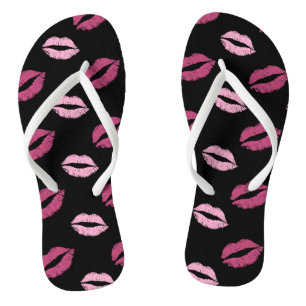 Rosa Küsse Flip Flops
