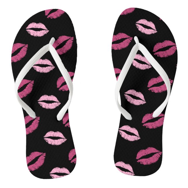 Rosa-Küsse Flip Flops (Fußbett)