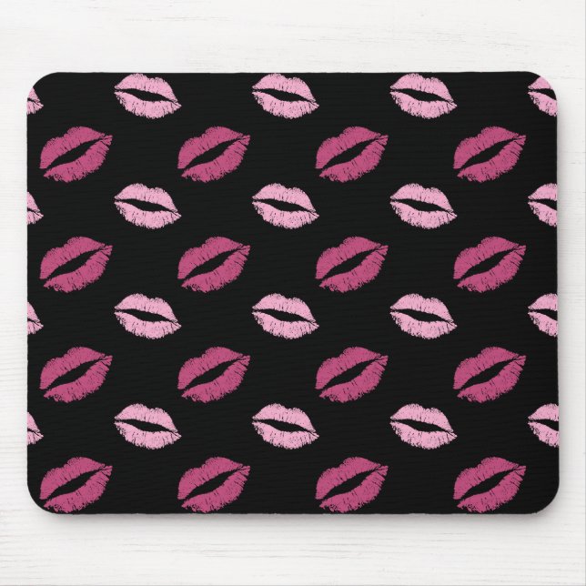 Rosa Küsse Mousepad (Vorne)