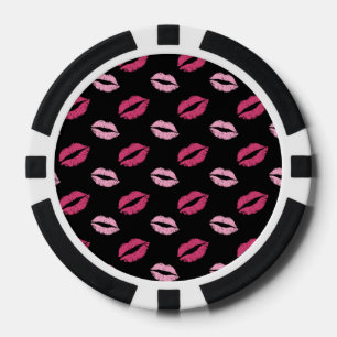Rosa-Küsse Pokerchips