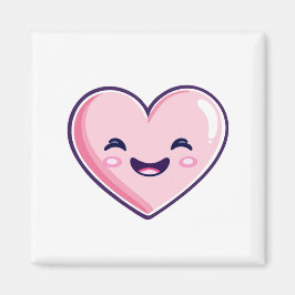 rosa Lächeln Herz Küche Zubehör > Magnete