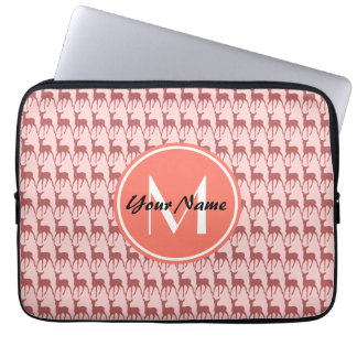 Rosa Lachsrüber, kundenspezifisch, Personalisiert Laptopschutzhülle