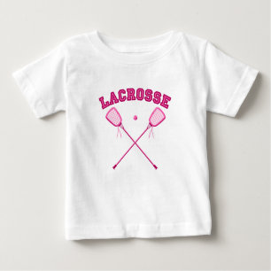 Rosa Lacrosse-Logo Baby T-shirt