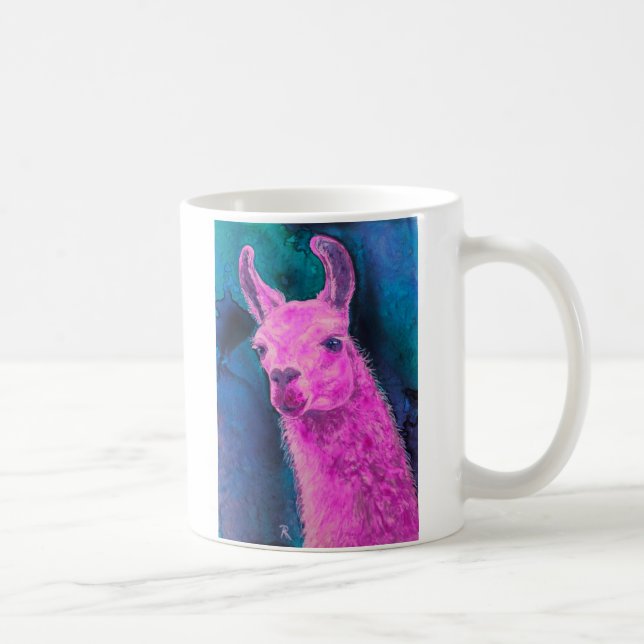 Rosa Lama-Tasse Tasse (Rechts)