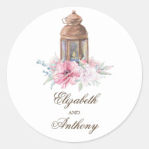 Rosa Laterne Elegante Hochzeit