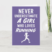 Rosa Laufkarten für Girls Runner Training