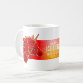 Rosa Lavaglut Kaffeetasse