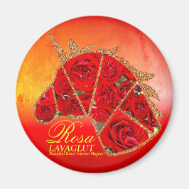 Rosa Lavaglut Magnet