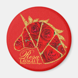 Rosa Lavaglut Magnet
