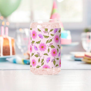 Rosa Lavendel Lacy Daisy Trinkglas-Set Glas