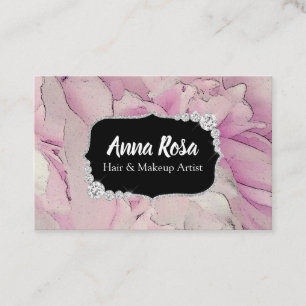 *~* rosa Lavendel-Schönheits-Künstler-Diamant Visitenkarte