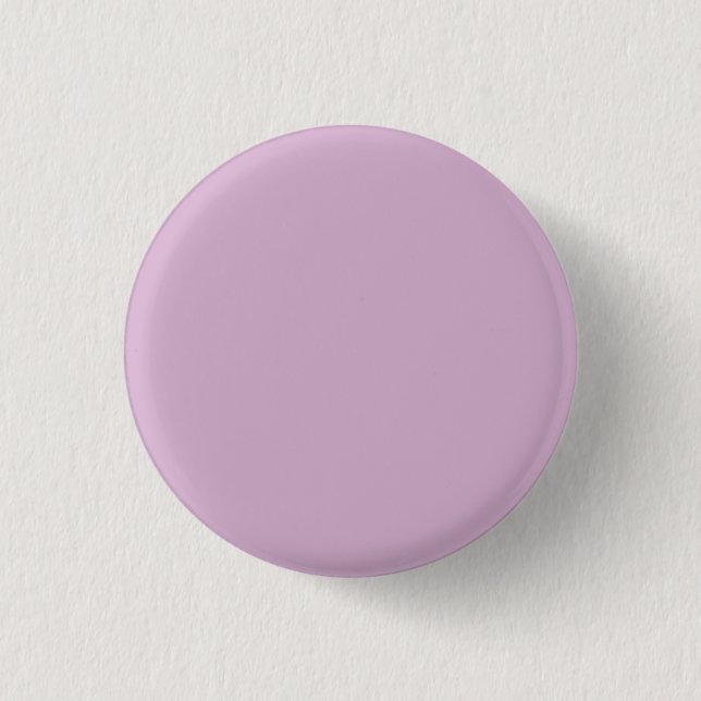 Rosa Lavendel Solid Color Button (Vorderseite)