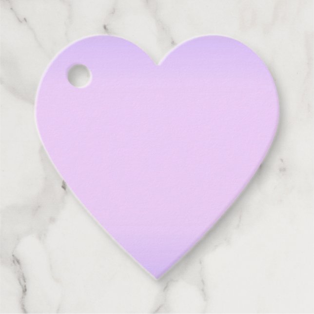 Rosa Lavendelherz Geschenkanhänger (Vorderseite)