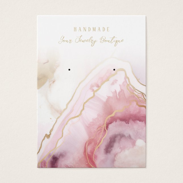 Rosa Lavender Gold Agate Display Cards sammeln (Vorderseite)