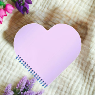 Rosa Lavender Heart Notebook Notizbuch