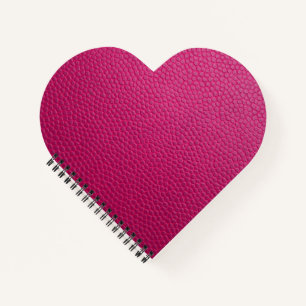 Rosa Leder Notizbuch