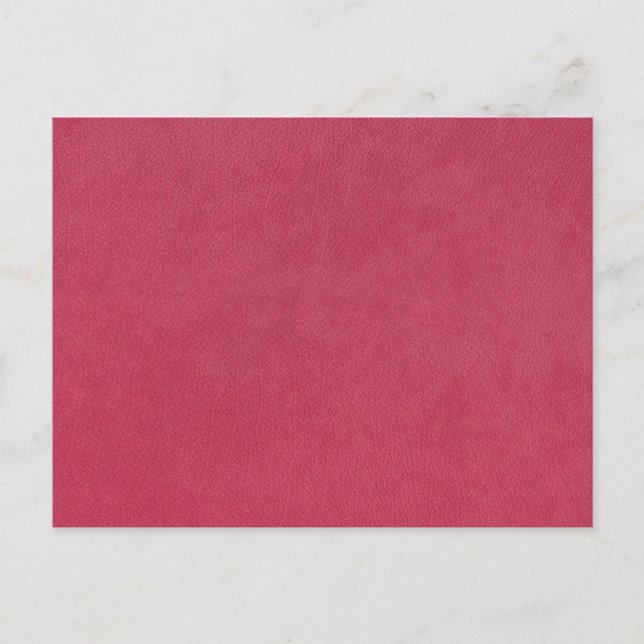 rosa Lederaussehen Postkarte (Vorderseite)