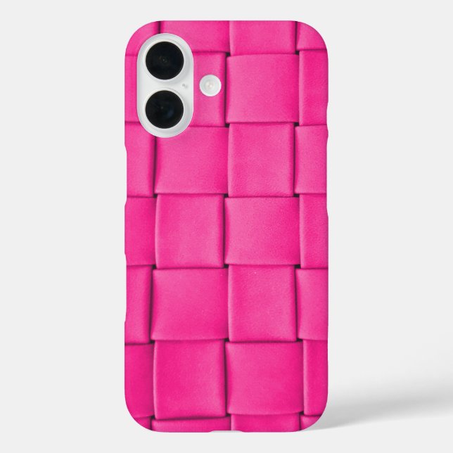 Rosa Lederbindung Case-Mate iPhone Hülle (Rückseite)