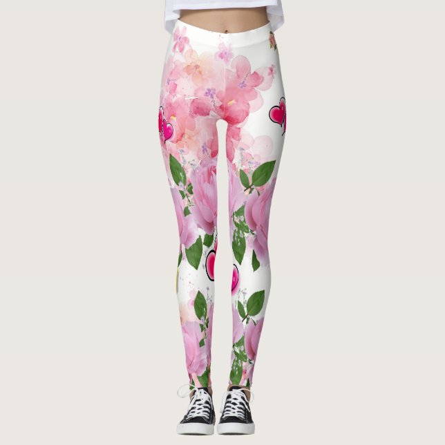 Rosa Leggings (Vorderseite)