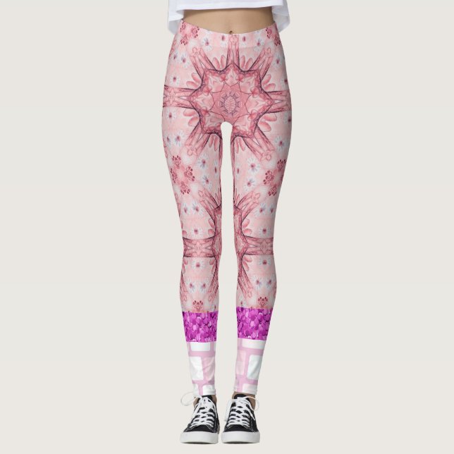 Rosa Leggings (Vorderseite)
